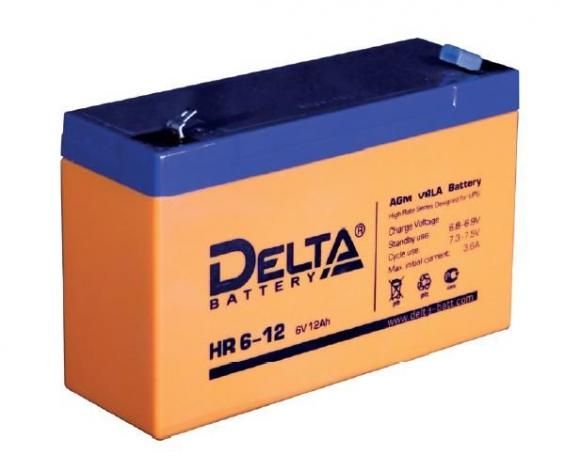 Аккумулятор для ИБП Delta HR 6-12 6V-12 Ah