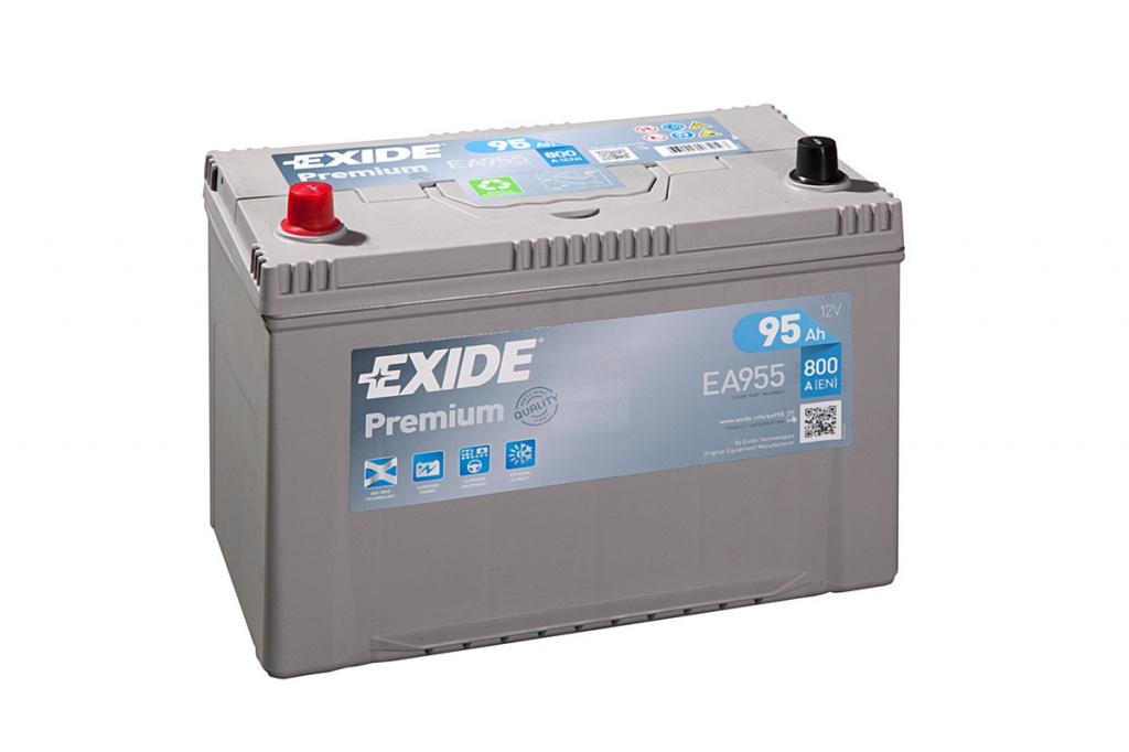 Exide Premium EA955 (95 A/h), 800A L+
