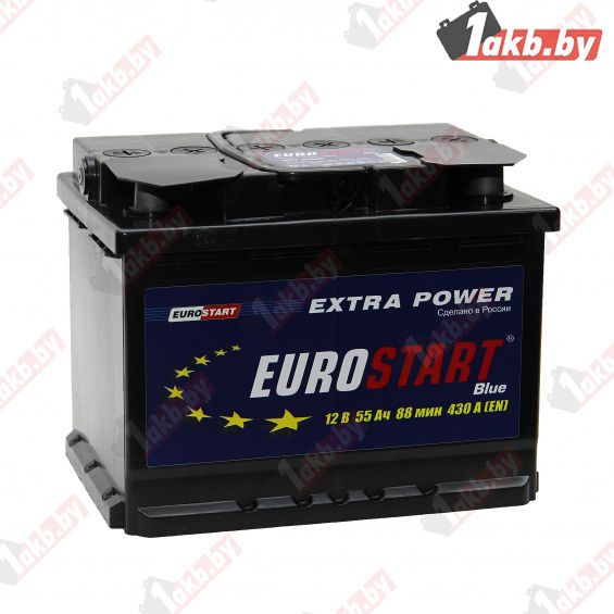 Eurostart Blue (55 A/h), 430А L+ - фото 1