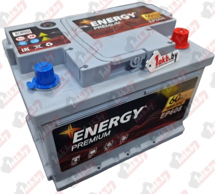 Energy Premium EP608 (60 A/h), 600A R+ низ.