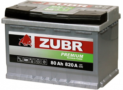 Zubr Premium (80 A/h), 820А L+