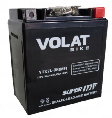 VOLAT YTX7L-BS AGM (7 A/h), 100A R+