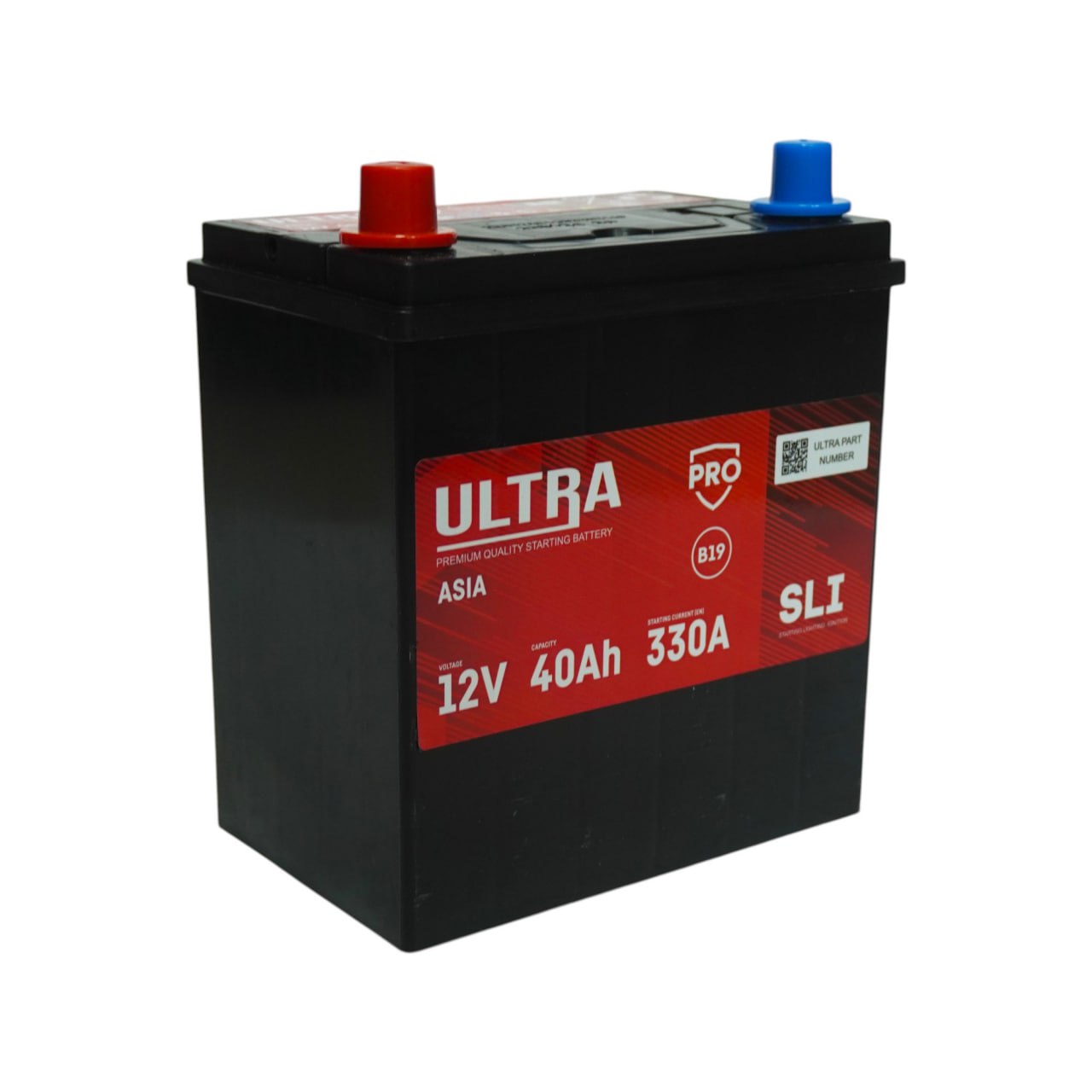 ULTRA PRO Asia (40 А/ч, 330А) L+, низкий корпус B19L для Hyundai/Kia - фото 2