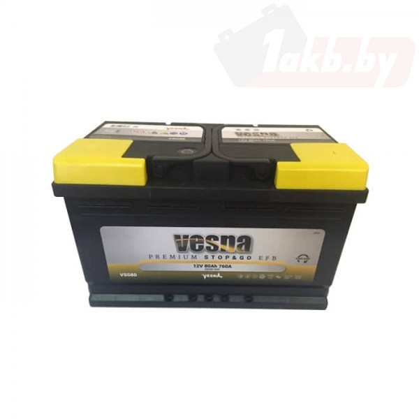 VESNA EFB (80 A/h) 760A R+