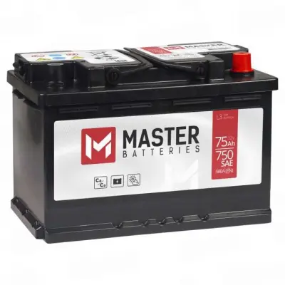 MASTER BATTERIES (75 A/h), 680A R+