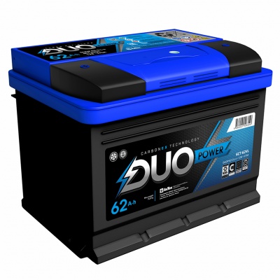 DUO POWER (62 A/h), 570A L+ низ.