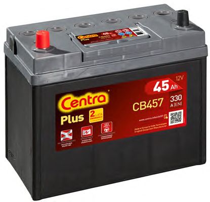Centra Plus CB457 (45 А/ч), 300A L+