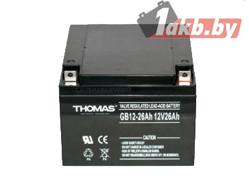 Аккумулятор для ИБП Thomas (26 A/h), 12V