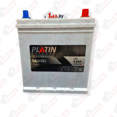 PLATIN ASIA SILVER (42 A/h), 370A R+ (с бортом) т.кл.