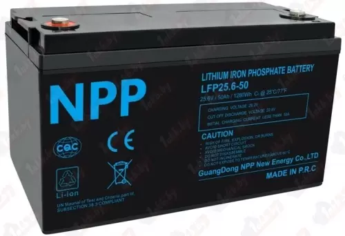 NPP LiFePO4 25.6V, (100 A/h) 100A
