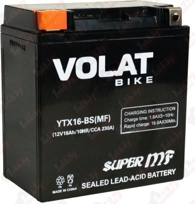 VOLAT YTX16-BS(iGEL) (16 A/h), 230A L+