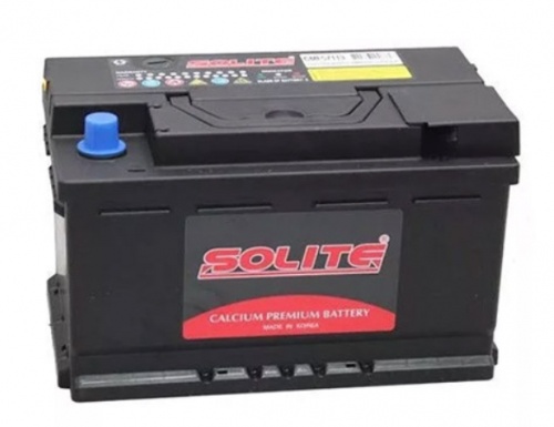 Solite CMF60L-DIN (71 А/ч, 670А) Обратная полярность, Низкий корпус 175мм Hyundai Kia