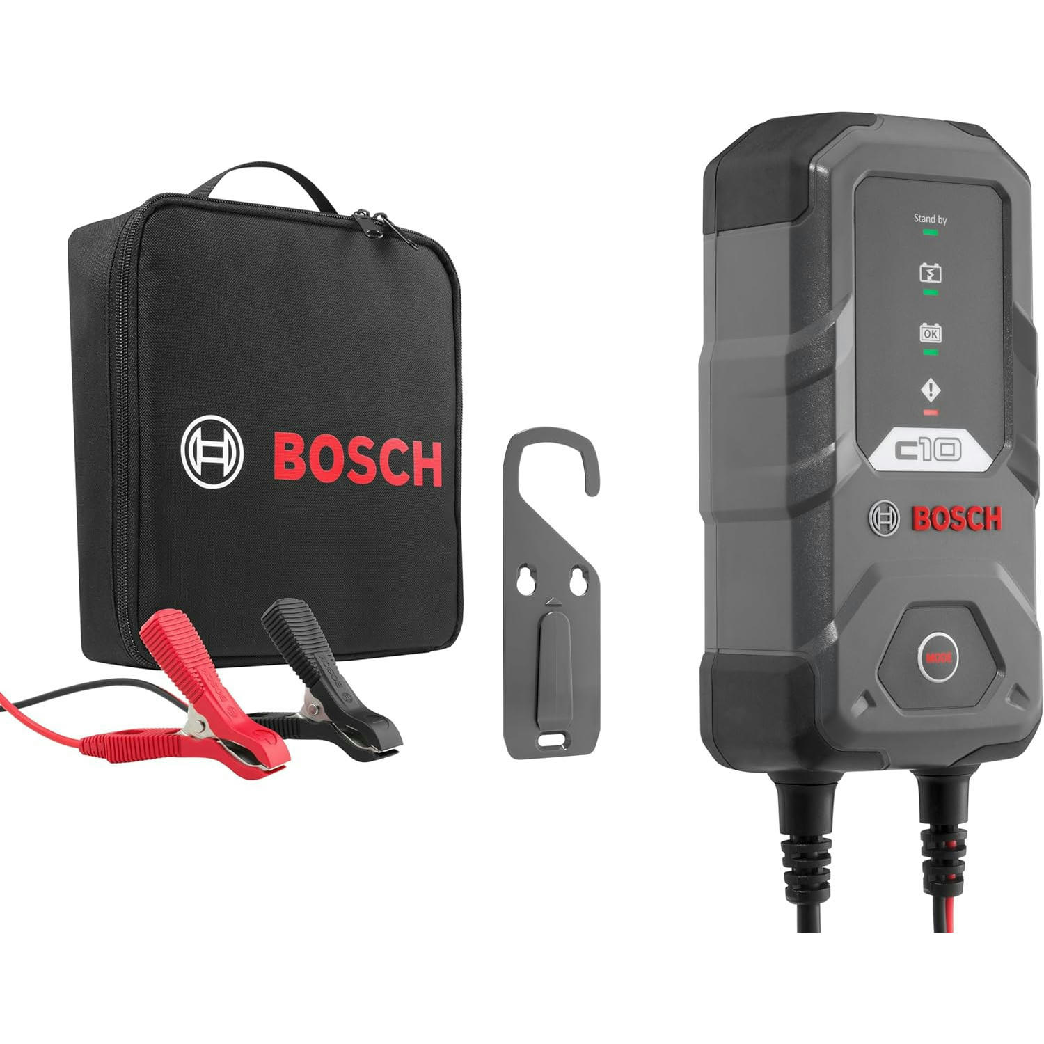 Bosch C10 (12В, 10А) Зарядное устройство с поддержкой LiFePO4 и режимом восстановления - фото 2