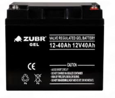 Аккумулятор для ИБП ZUBR (40 A/h), 12V Gel12-40 Аккумулятор для ИБП ZUBR (40 A/h), 12V Gel12-40