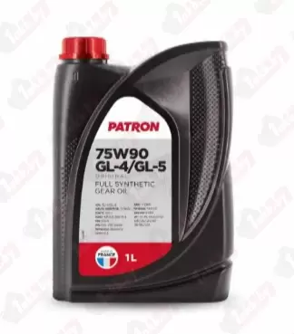 PATRON 75W90 GL4/GL5 1L ORIGINAL трансмиссионное синтетическое 1л-API GL-4/GL-5, SAE J 2360, MAN 341 TYPE Z2/342 TYPE M3, MB 235.8, SCANIA STO 1:0, VOLVO 97312, ZF TE-ML 05A/07A/ 12B/12L/12N/16F/17B/19C/21A