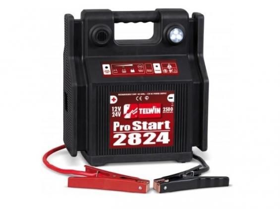 TELWIN PRO START 2824 (12/24В, 30А, 250А) Пуско-зарядное устройство Трансформаторное ПЗУ для WET-аккумуляторов