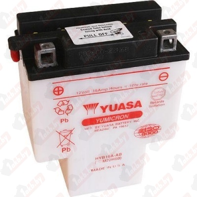 Yuasa HYB16A-AB (16 A/h), L+