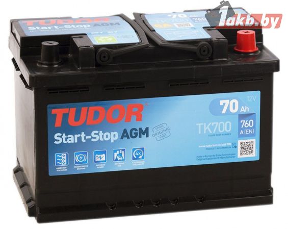 Tudor Start-Stop AGM TK700 (70 A/h), 760A R+
