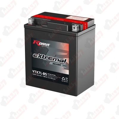 RDrive eXtremal Silver AGM YTX7L-BS (6,3 A/h), 100A R+