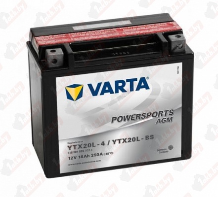 Varta Powersports AGM 518 901 025 (18 A/h), 250A R+