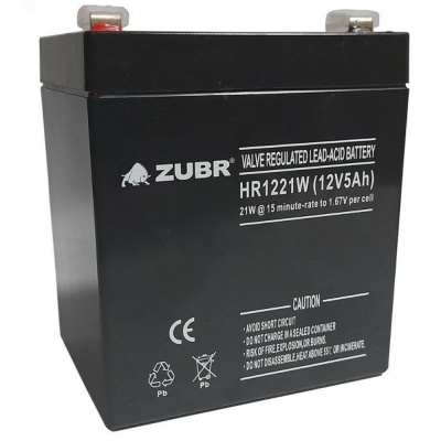 Аккумулятор для ИБП Zubr HR1221W (5 A/h), 12V