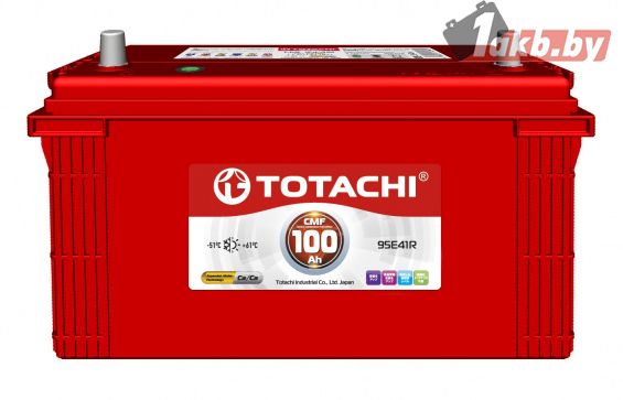 Totachi CMF95E41R (100 А/ч, 830А) Обратная полярность, низкий корпус 205 мм Toyota Land Cruiser Prado