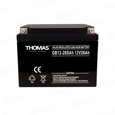Аккумулятор для ИБП Thomas (26 A/h), 12V AGM Аккумулятор для ИБП Thomas (26 A/h), 12V AGM