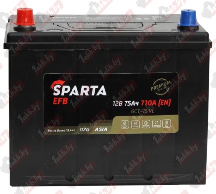 SPARTA EFB Asia (75 A/h) 710A L+
