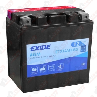 Exide ETX14AH-BS (12 A/h), 210A L+