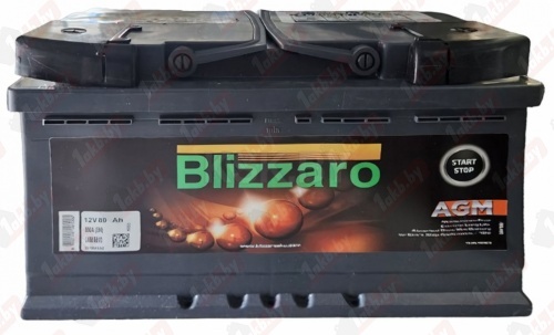 Blizzaro AGM Start&Stop (80 A/h) 800A R+