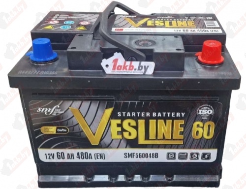 VESLINE (60 A/h), 480A R+ низ.