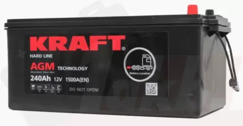 KRAFT AGM (240 A/h) 1500A L+