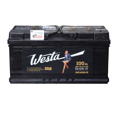 Westa Black (100 A/h), 850A R+ низ.