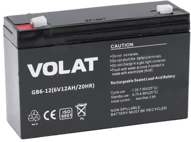 Аккумулятор для ИБП VOLAT (12 A/h), 6V  