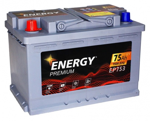 Energy Premium EP753 (75 A/h), 750A L+