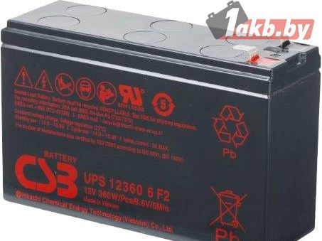 Аккумулятор для ИБП CSB UPS123606 F2 (12V/7.5 A/h) узкий