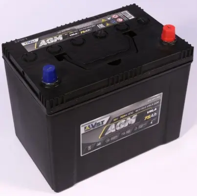 VST AGM Asia (75 A/h), 700A R+