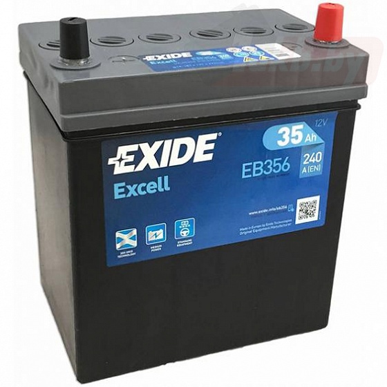 Exide Excell EB356 (35 A/h), 240A R+ JIS