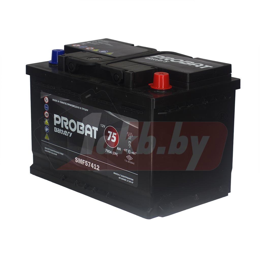 Probat (75 A/h), 700A R+ - фото 3
