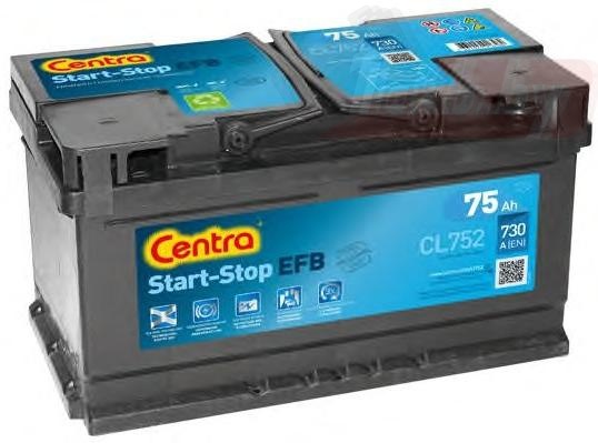 Centra Start-Stop EFB CL752 (75 A/h), 730A R+