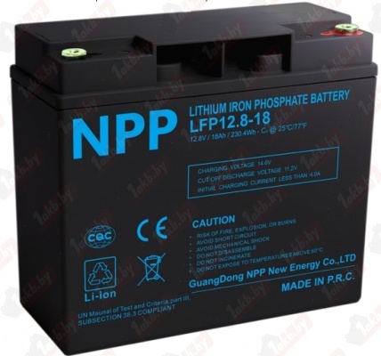 Аккумулятор для ИБП NPP LiFePO4 12.8V, (18 A/h) 20A