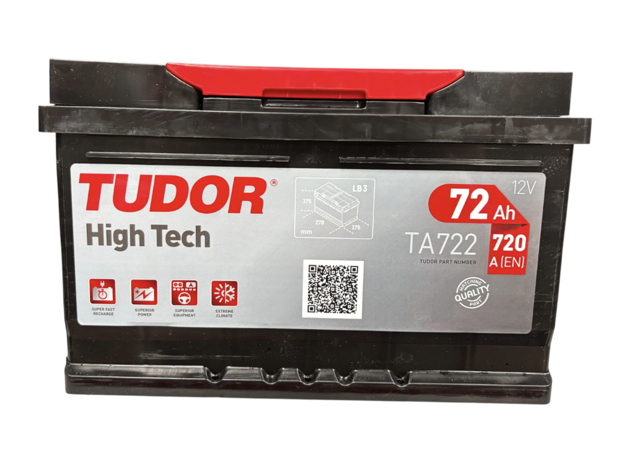 Tudor High Tech TA722 (72 А/ч, 720А) Обратная (R+), усиленный пусковой ток Ca/Ca для BMW 3-Series / Audi A4 - фото 3