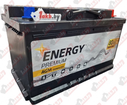 Energy Premium AGM (80 A/h), 800A R+