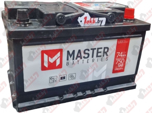 MASTER BATTERIES (74 A/h) 680A R+ низ.