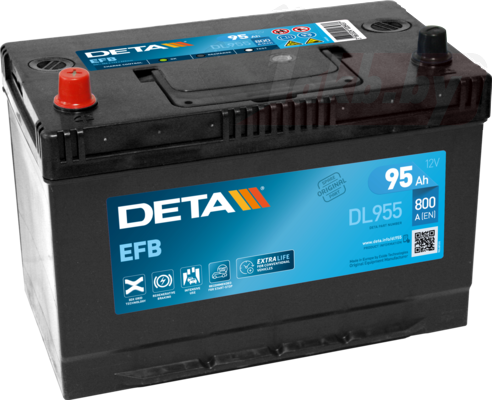 Deta Start-Stop EFB DL955 (95 A/h), 800A L+