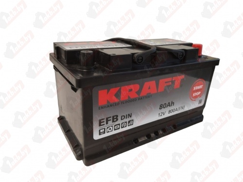 KRAFT EFB (80 A/h), 800A R+