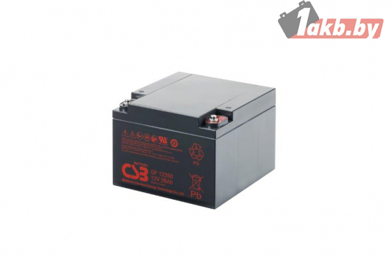 CSB GPL12260I (26 А/ч) AGM Long Life для ИБП и систем безопасности