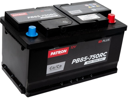 PATRON PLUS PB85-750RC (85 A/h) 750A R+ низ.