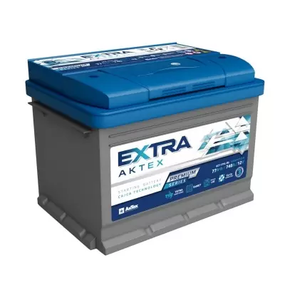 Aktex Extra Premium (77 A/h), 740A R+