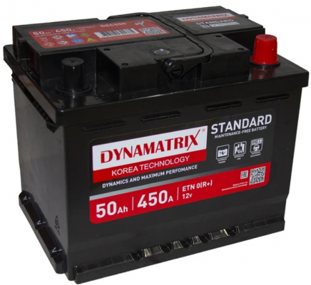 DYNAMATRIX-KOREA STANDARD DEC550 (50 A/h), 450A R+